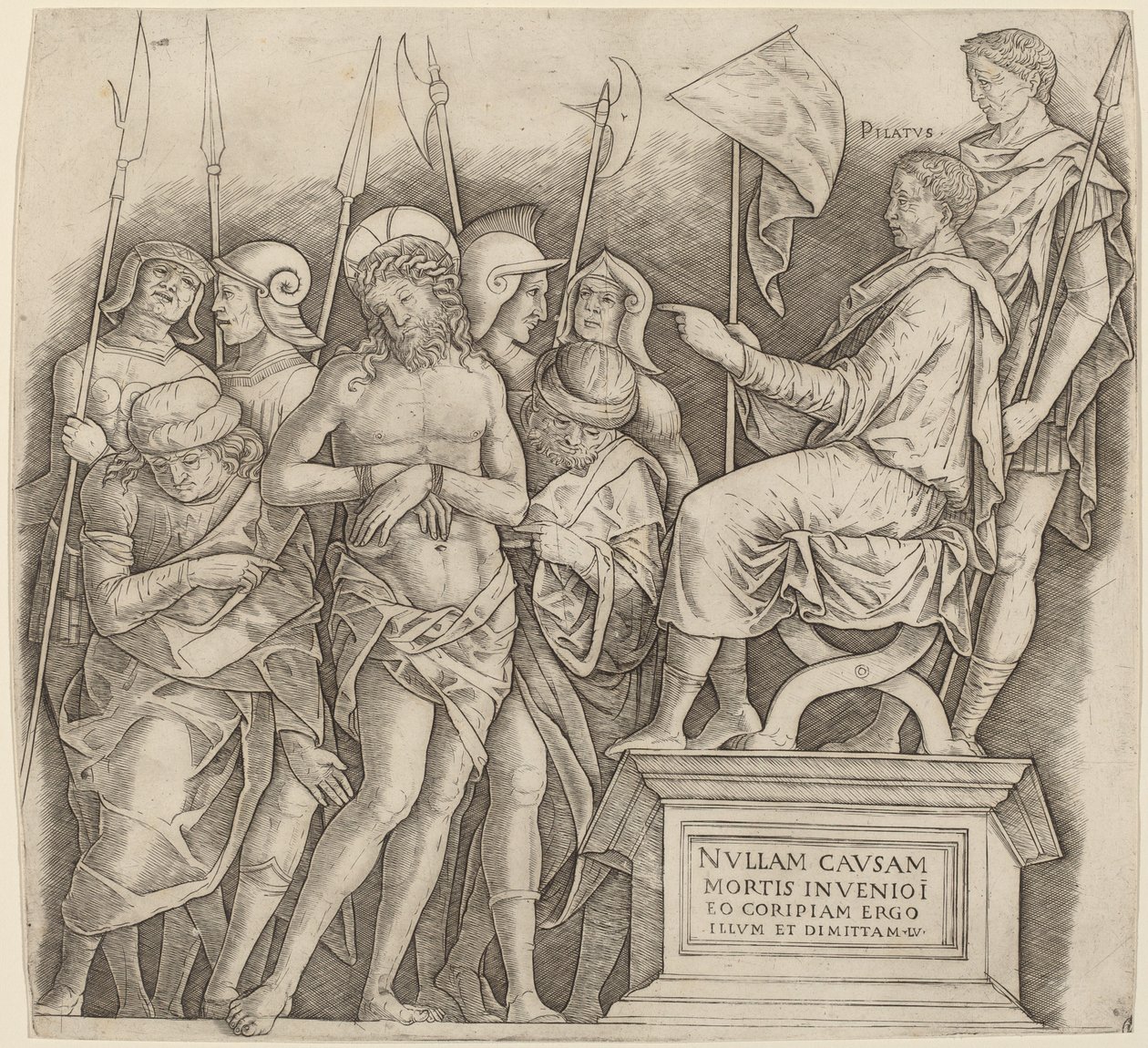 Christ devant Pilate - Giovanni Antonio da Brescia