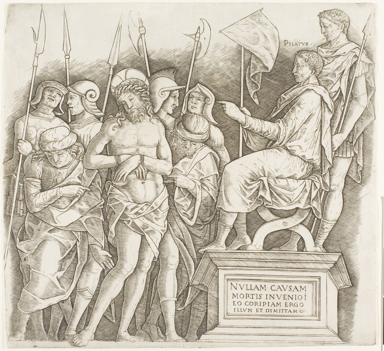 Le Christ devant Pilate - Giovanni Antonio da Brescia
