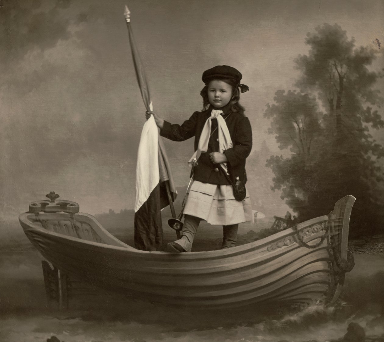 Portrait de Lidia Mastracchio avec drapeau - Phillipe de Marlier