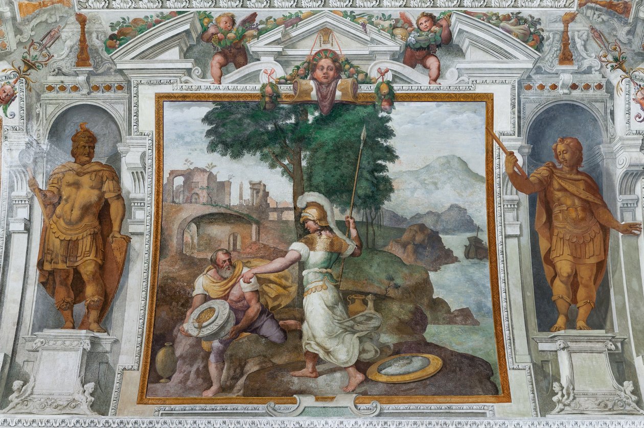 Ulysse et Minerve, vers 1560 - Giovanni Battista Castello