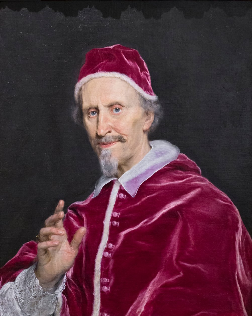 Portrait de Clément IX Rospigliosi en bénédiction - Giovanni Battista (1639 1709) Gaulli