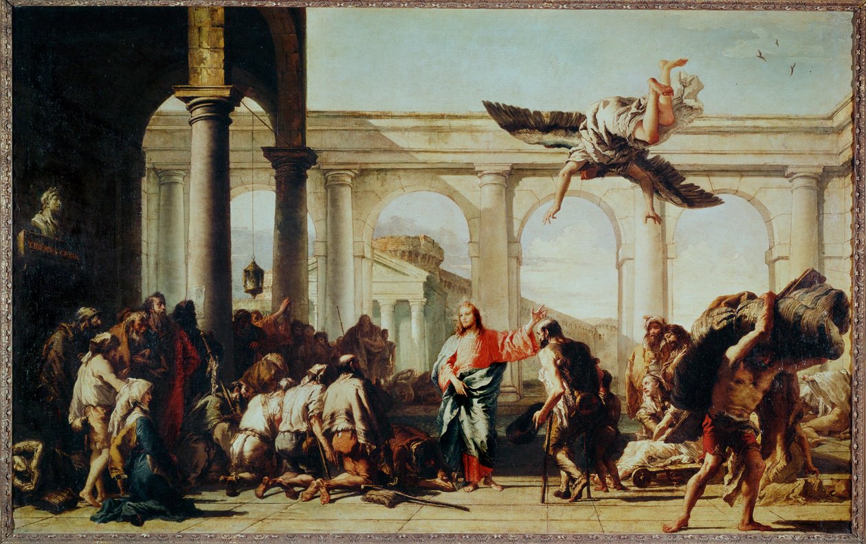Le Christ guérit le paralytique ... - Giovanni Battista (1696-1770) Tiepolo