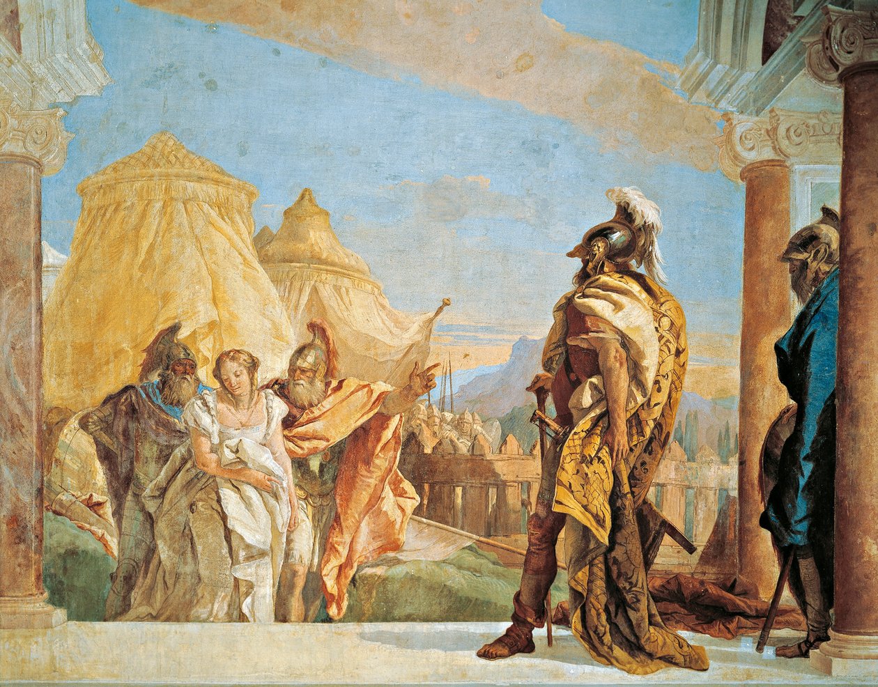 Eurybate et Talthybios conduisant Briséis à Agamemnon - Giovanni Battista Tiepolo