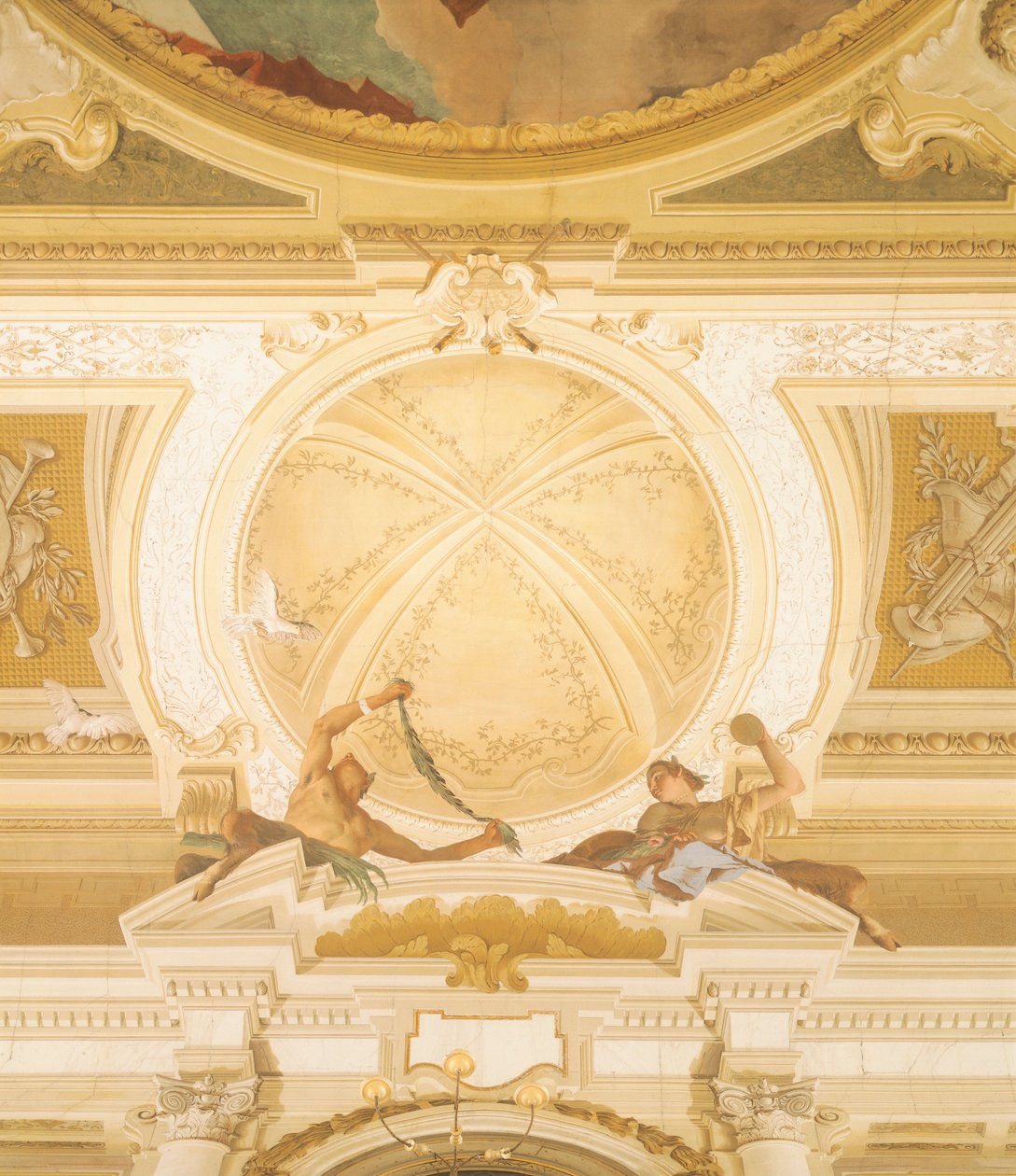 Détail des fresques au plafond de la salle de bal, Villa Pisani, Stra, Venise - Giovanni Battista Tiepolo
