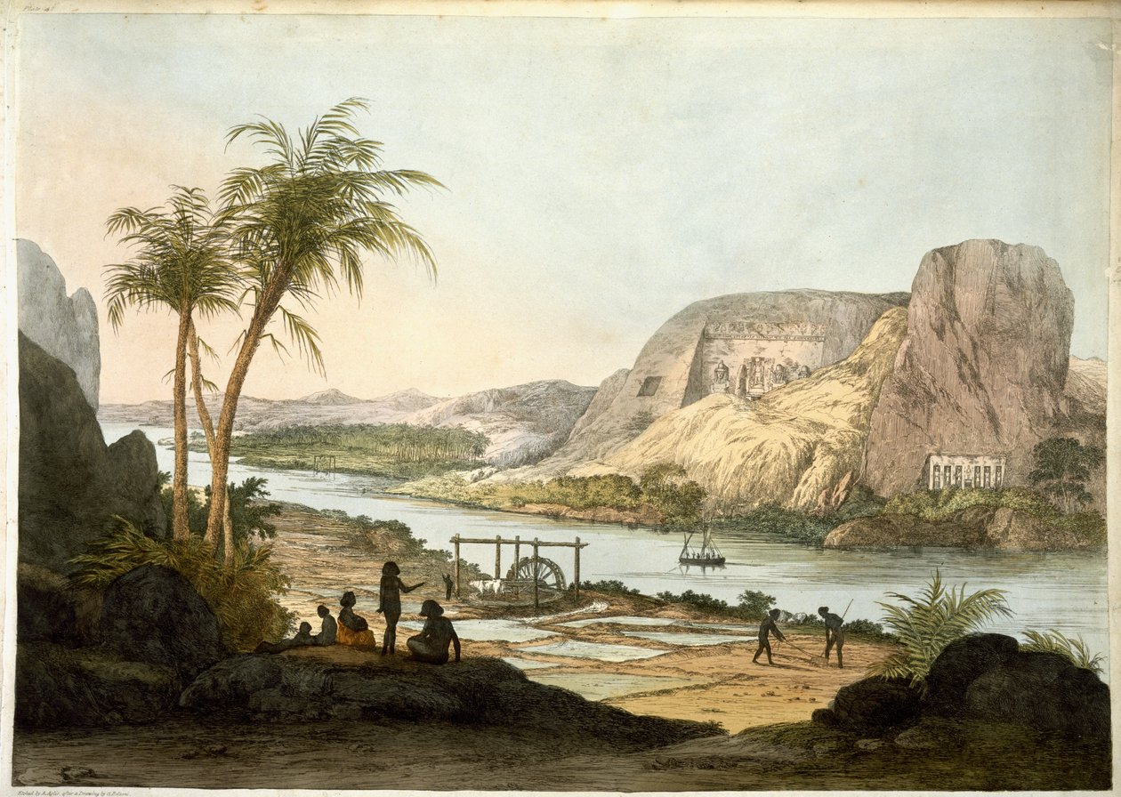 Vue extérieure des deux temples d