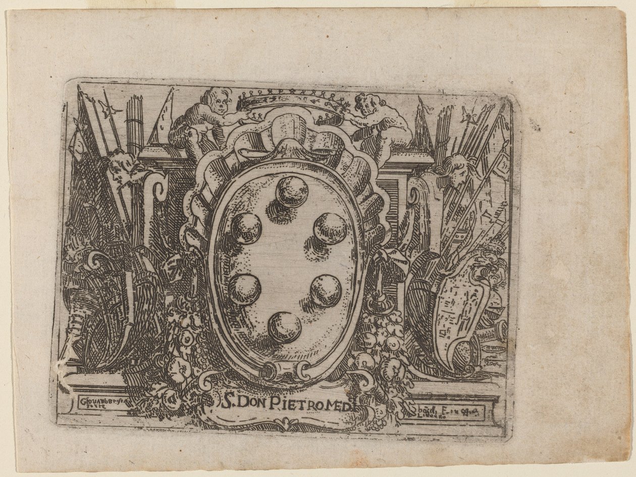 Dédicace à Don Pietro Medici de "Bizzarie di varie Figure" - Giovanni Battista Bracelli