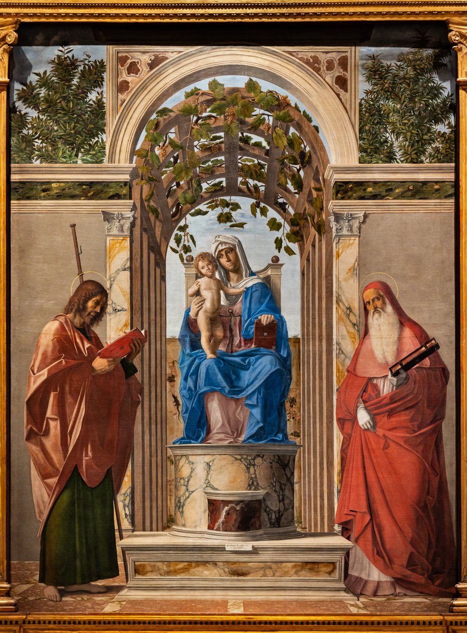 Madonna en trône avec l