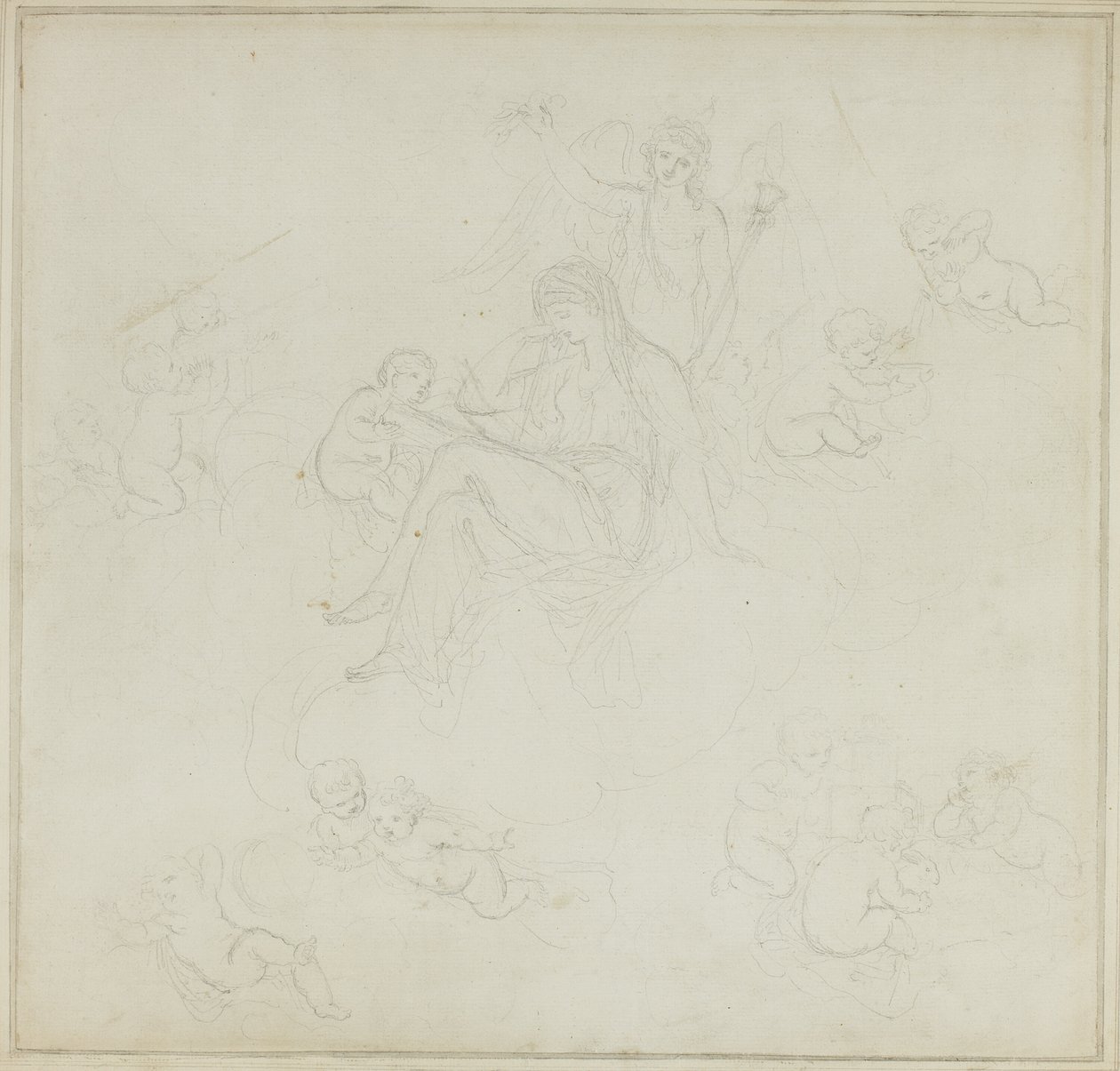 Vénus avec Putti - Giovanni Battista Cipriani