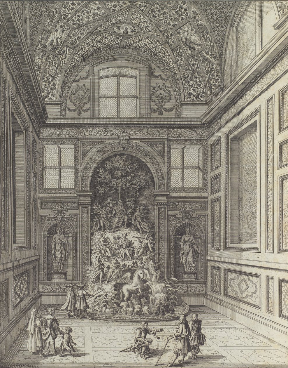 Stanza de Venti nel Teatro di Belvedere di Frascati - Giovanni Battista Falda