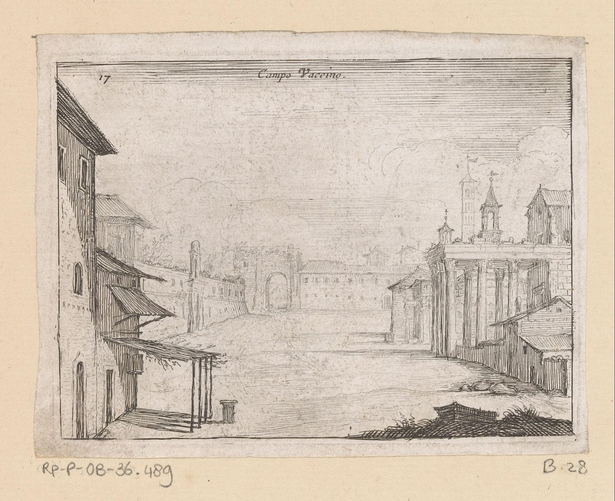 Vue du Forum Romain à Rome - Giovanni Battista Mercati