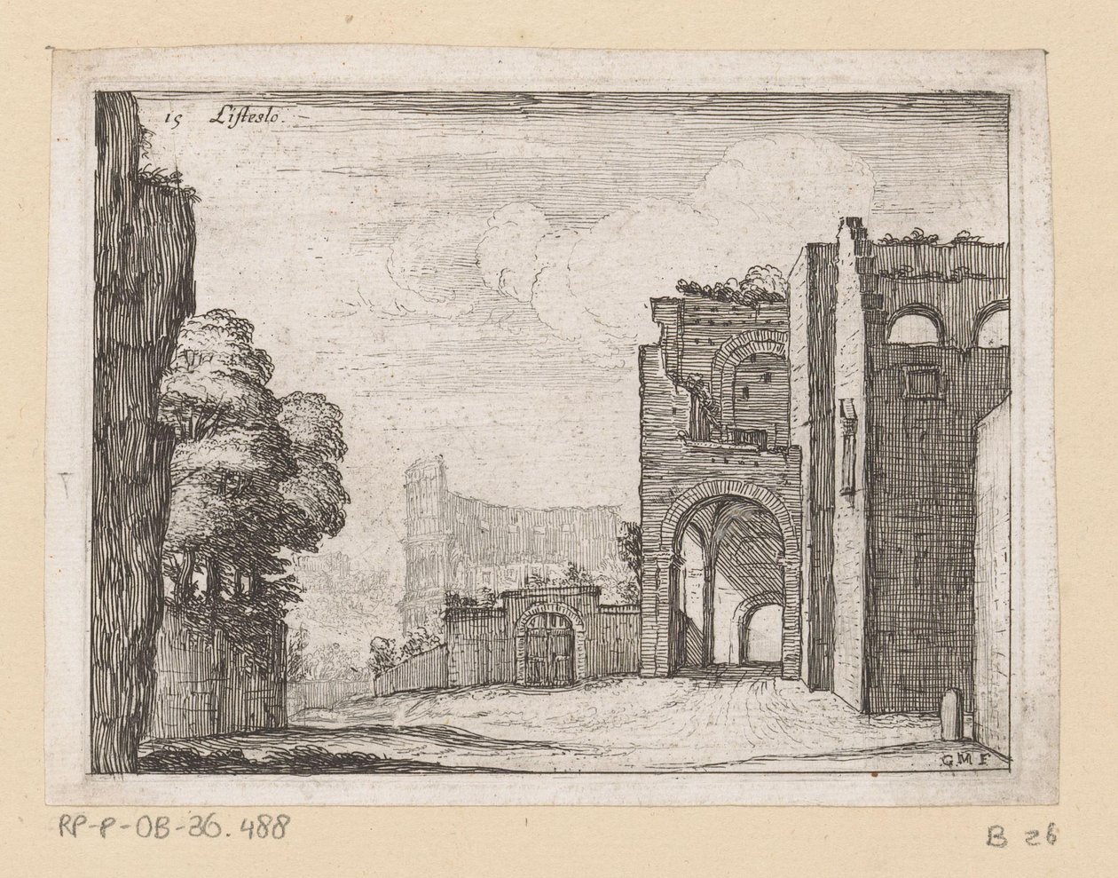 Ruines près du Colisée à Rome - Giovanni Battista Mercati