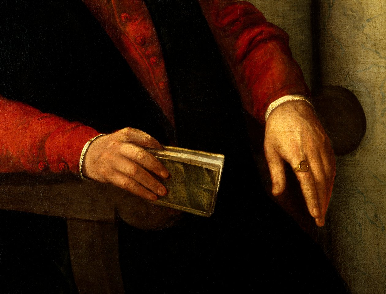 Portrait présumé de François Rabelais (1494-1553), écrivain et médecin français (détail) - Giovanni Battista Moroni
