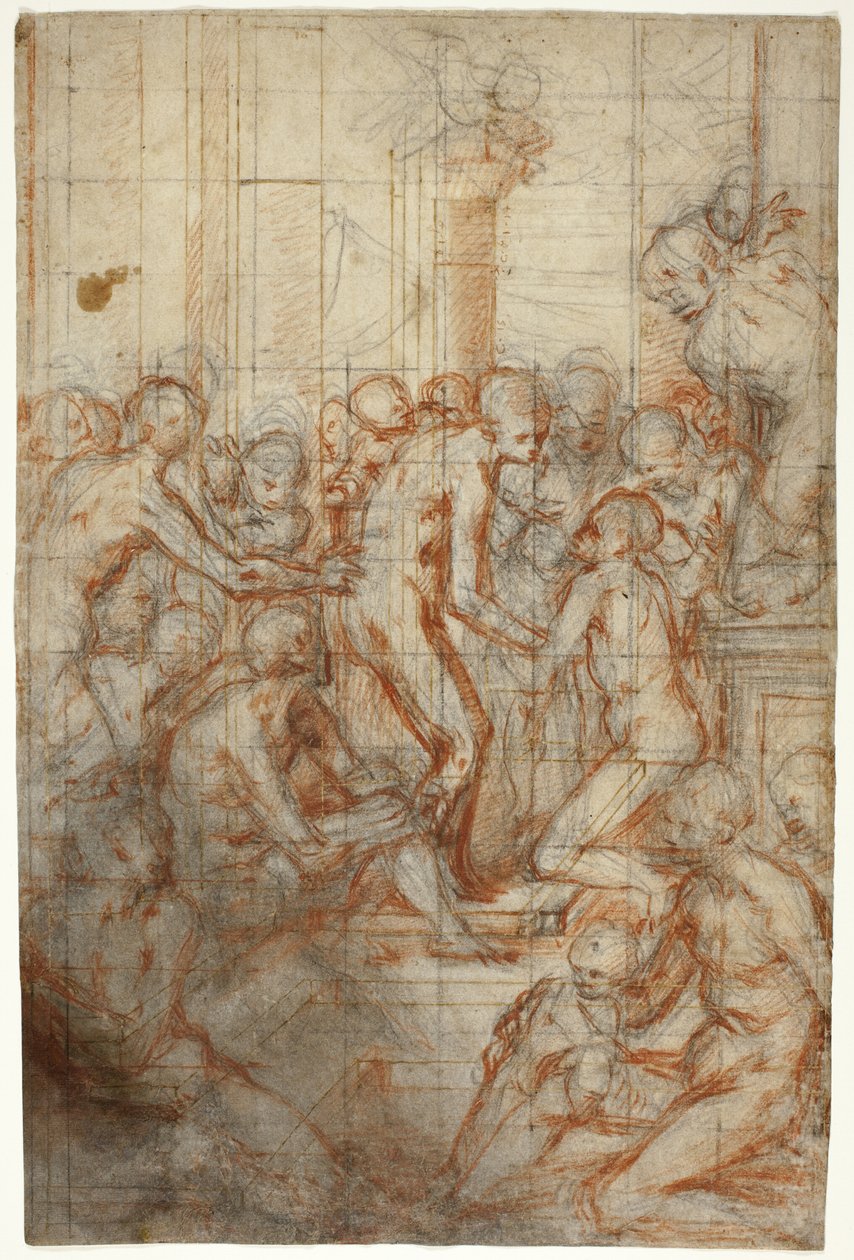 Étude pour la Purification de la Vierge - Giovanni Battista Naldini