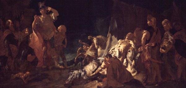 La Mort de Darius - Giovanni Battista Piazzetta