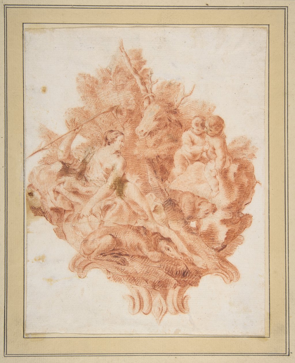 Vignette zur Illustration von Torquato Tassos "Gerusalemme Liberata" (X:78) - Giovanni Battista Piazzetta