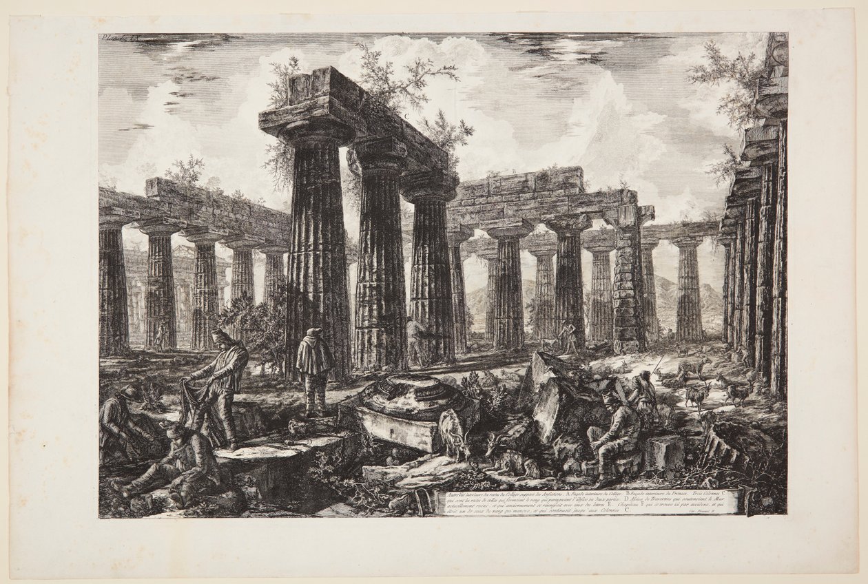 Autre vue des vestiges du soi-disant Collegio degli Anfizioni [...] - Giovanni Battista Piranesi