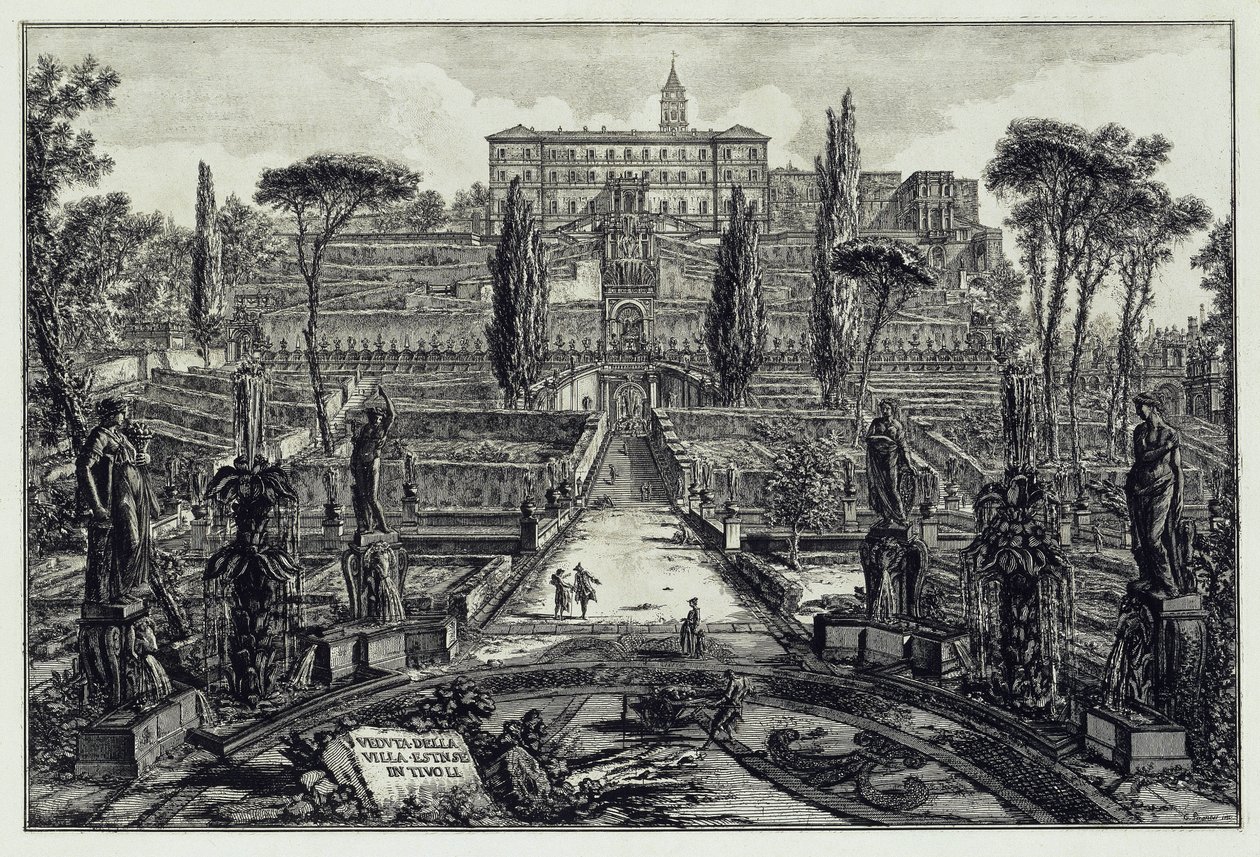 Vue de la Villa d