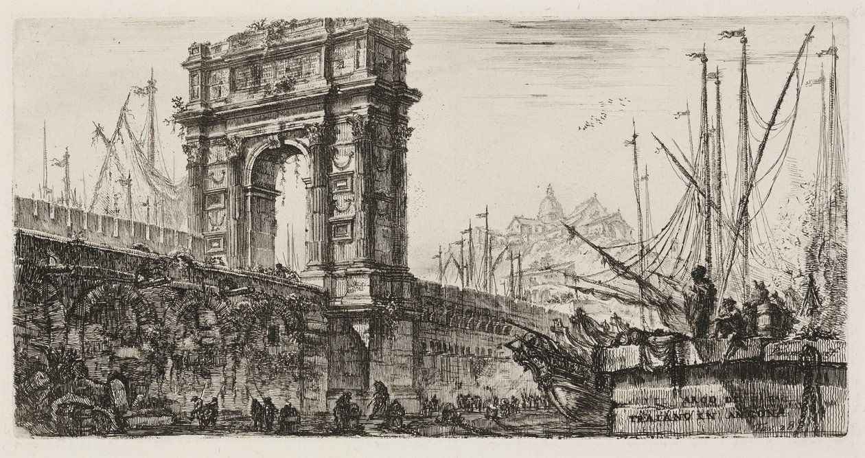 Arc de Trajan à Ancône, planche 28 de Quelques vues d