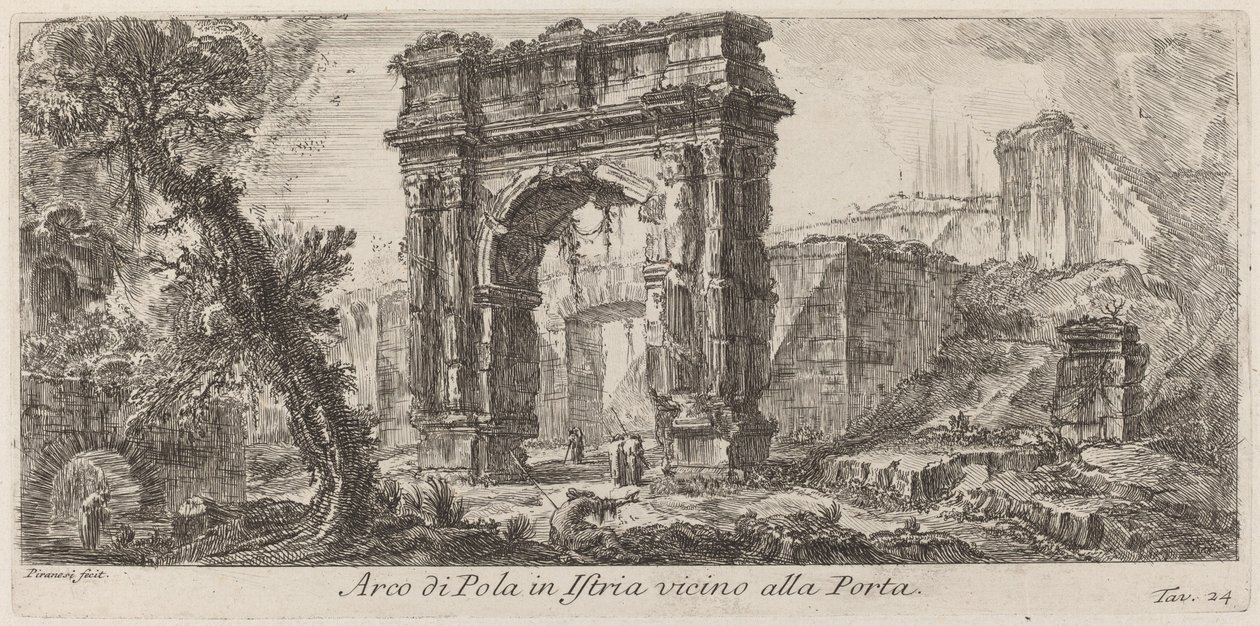 Arc de Pola en Istrie - Giovanni Battista Piranesi