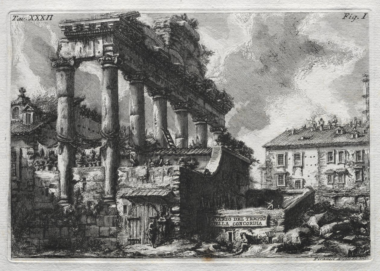 Avanco del Tempio della Concordia - Giovanni Battista Piranesi