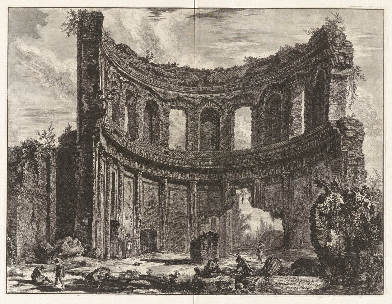 Avanzi del Tempio detto di Appollo nella Villa Adriana vicino a Tivoli - Giovanni Battista Piranesi