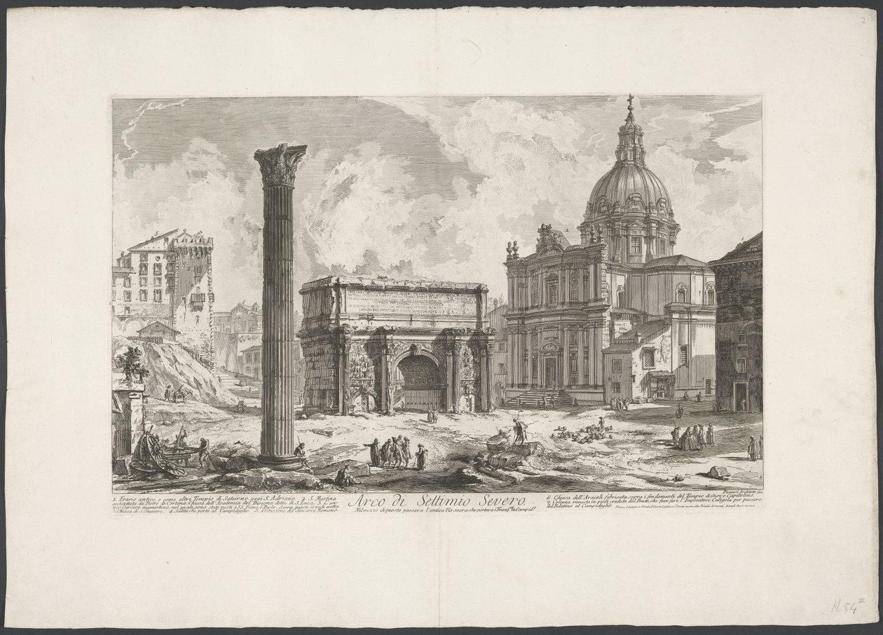 Arc de Septime Sévère sur le Forum Romain - Giovanni Battista Piranesi