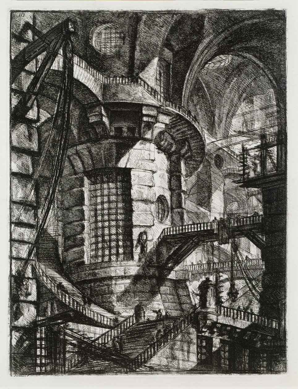 Prisons imaginaires : Tour cylindrique - Giovanni Battista Piranesi