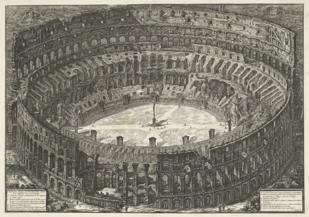 Colisée à Rome - Giovanni Battista Piranesi