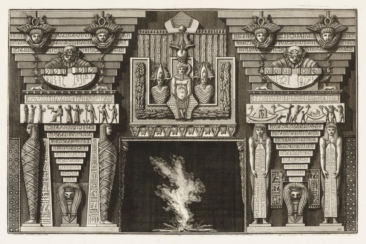 Cheminée étrusque, de Diverse Maniere d