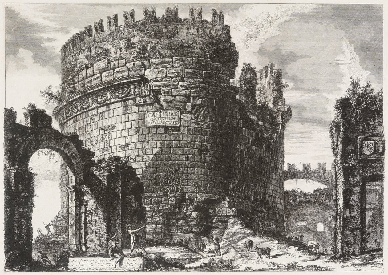 Tombeau de Cæcilia Metella - Giovanni Battista Piranesi