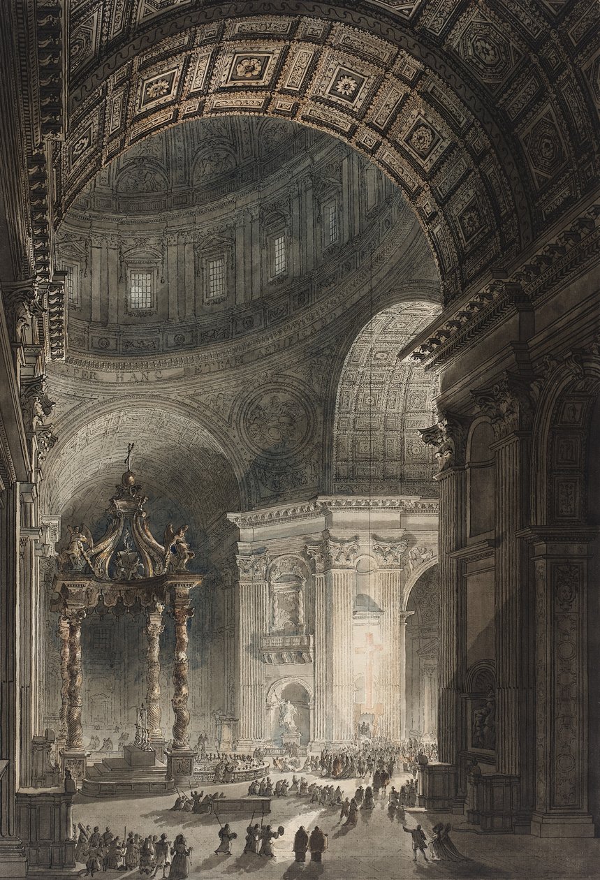 Illumination de la Croix à Saint-Pierre le Vendredi Saint, 1787 - Giovanni Battista Piranesi