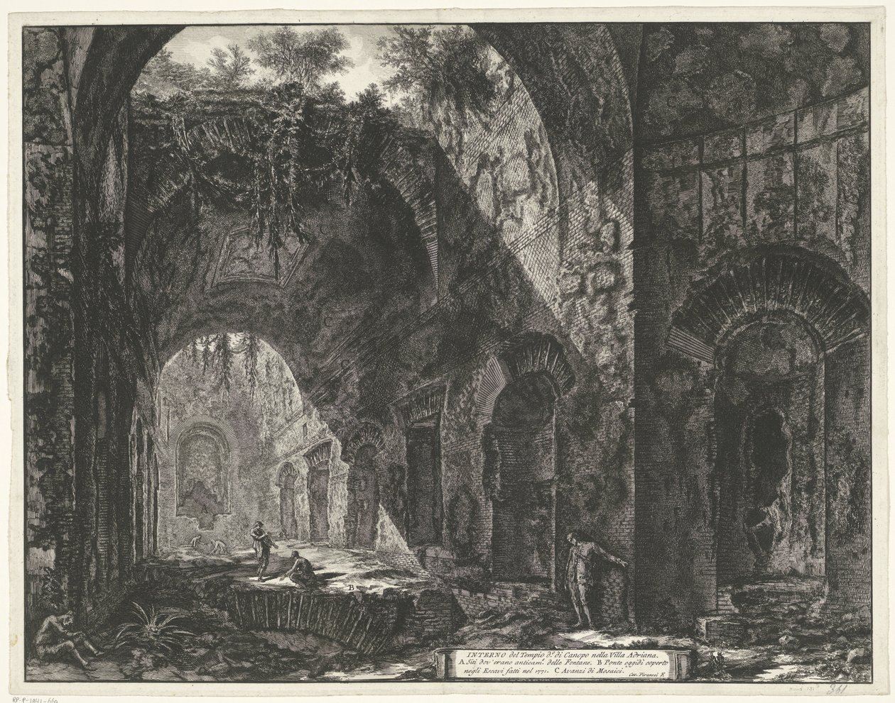 Intérieur du Temple du dieu Canopus dans la Villa Adriana à Tivoli - Giovanni Battista Piranesi