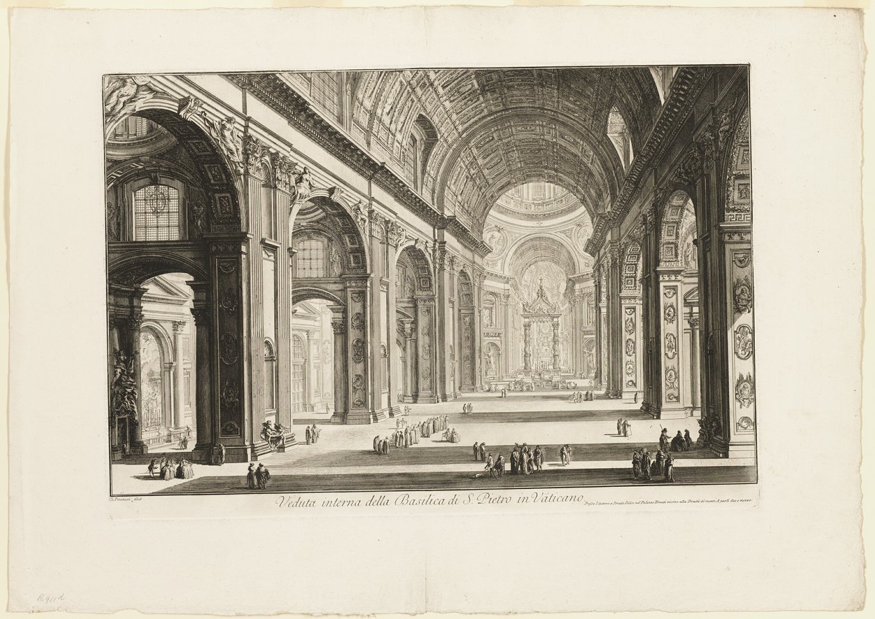 Vue intérieure de la basilique Saint-Pierre au Vatican, d