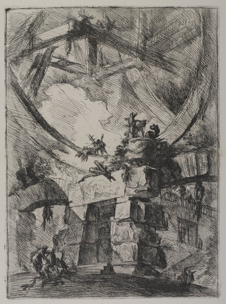 Invenzioni Capric di Carceri, Hind 9, premier état de trois, vers 1749 - Giovanni Battista Piranesi