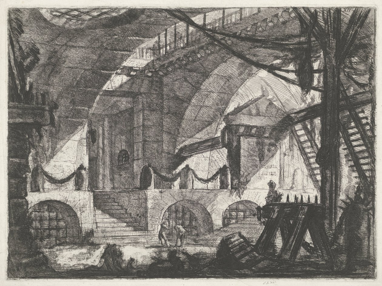 Prison avec chevalet de sciage - Giovanni Battista Piranesi