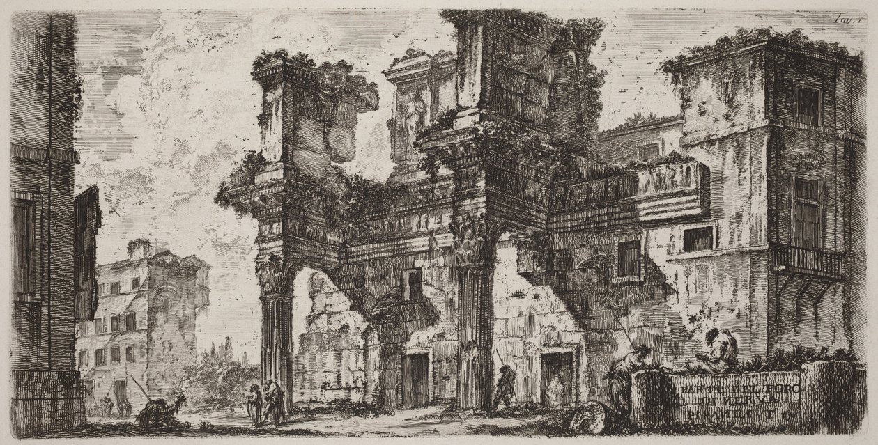 Partie du forum de Nerva - Giovanni Battista Piranesi