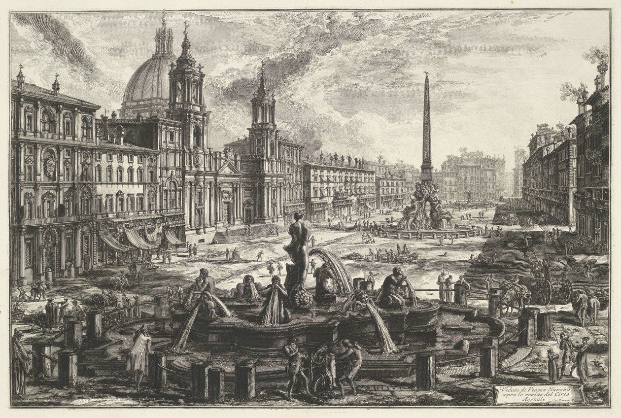 Piazza Navona à Rome - Giovanni Battista Piranesi