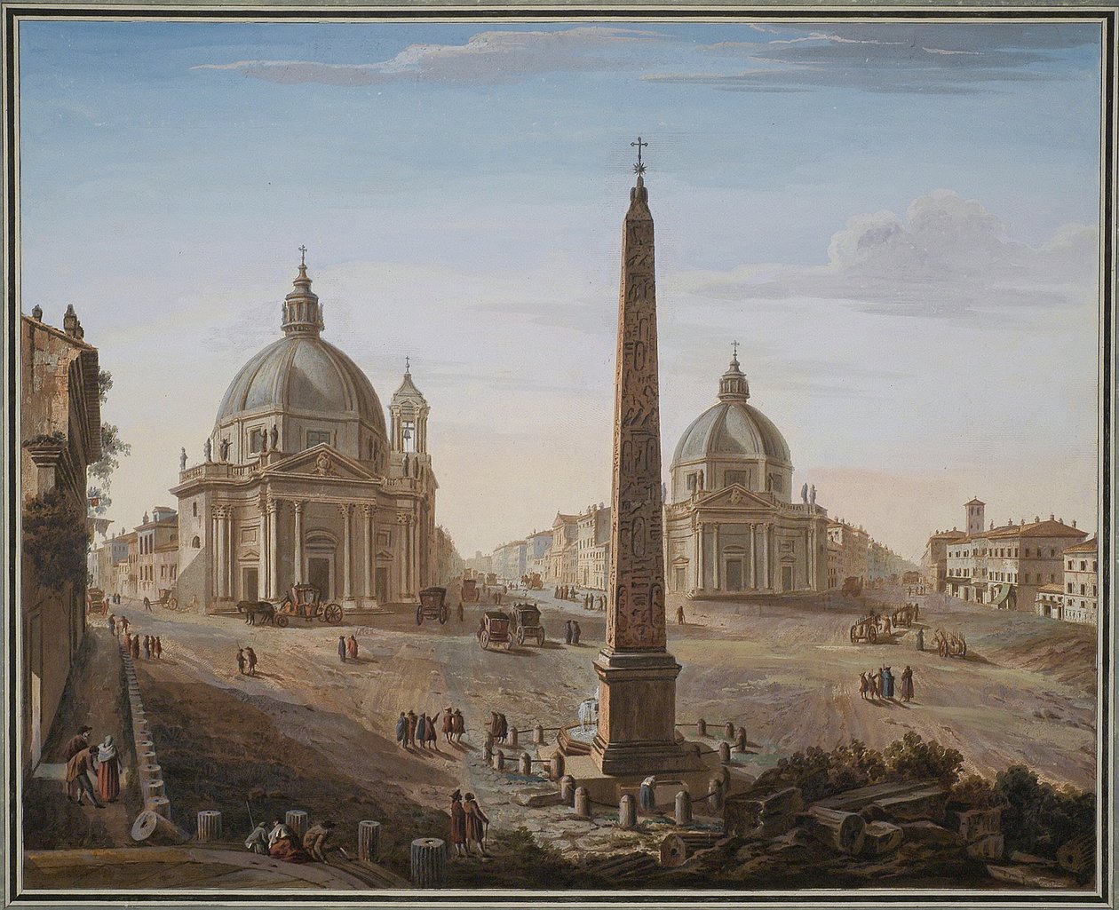Piazza del Popolo, Rome - Giovanni Battista Piranesi