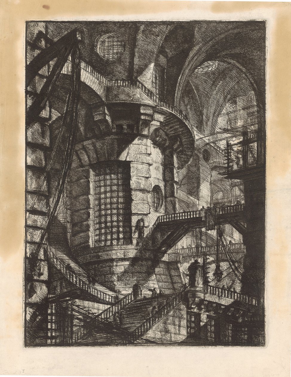 Tour ronde, planche 3 de la série « Carceri d