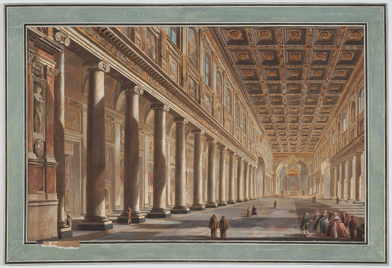 Sainte-Marie-Majeure, intérieur, Rome - Giovanni Battista Piranesi