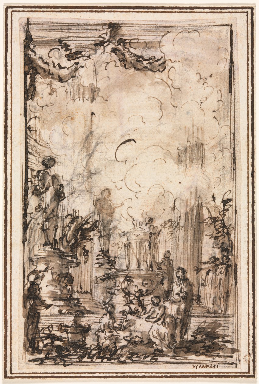 Offrande sacrificielle dans un temple, après 1750 - Giovanni Battista Piranesi
