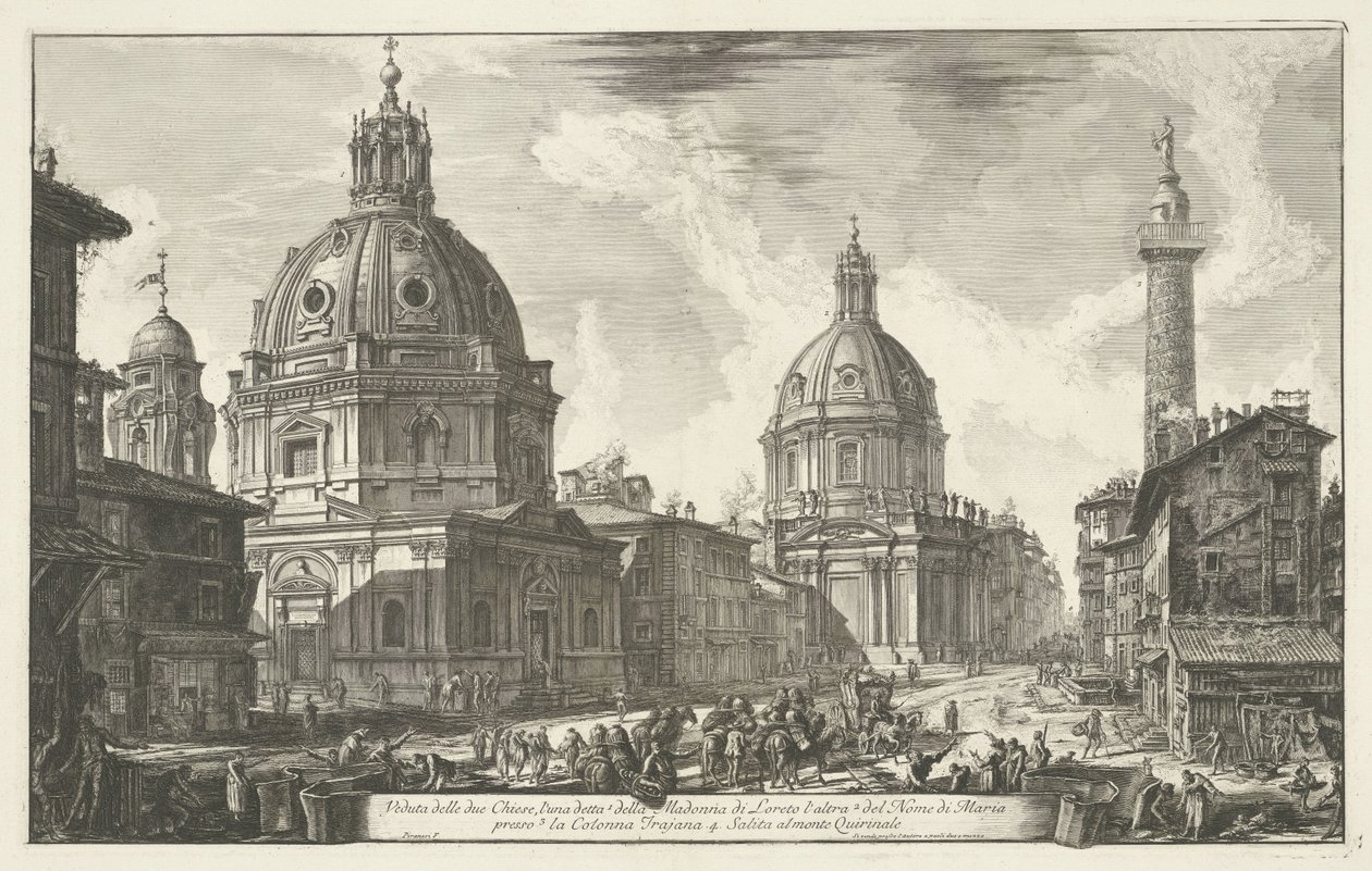 Santa Maria di Loreto et Santissimo Nome di Maria à Rome - Giovanni Battista Piranesi
