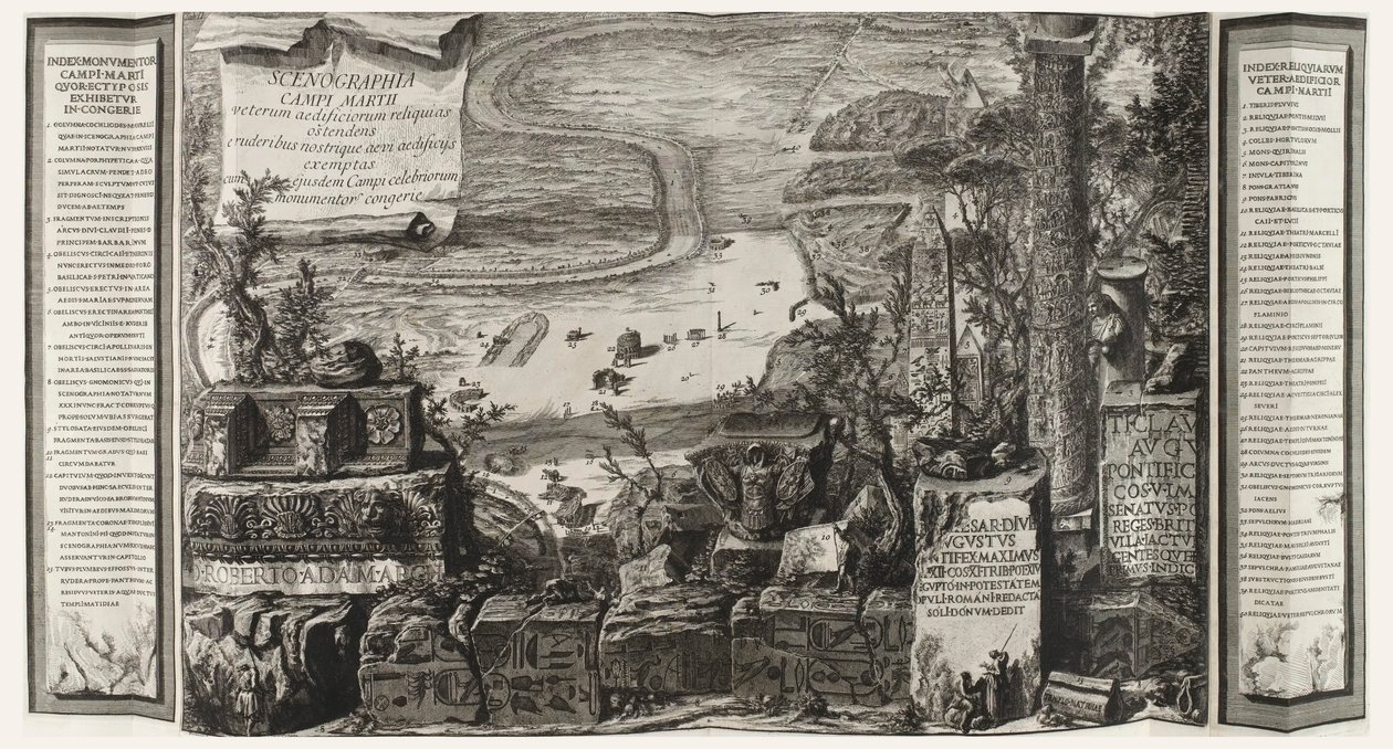 Scenographia Campi Martii, page de Il Campo Marzio dell
