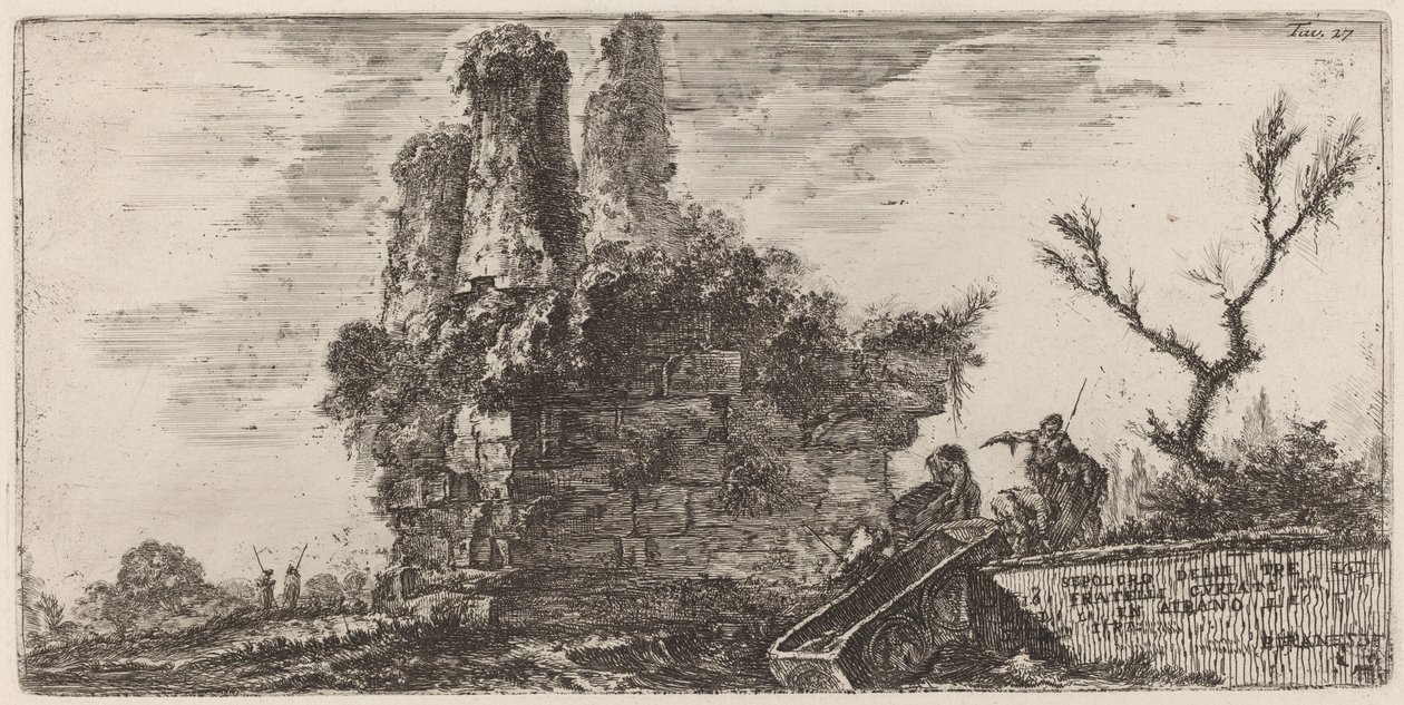 Sepolcro des trois frères Curiati à Albano - Giovanni Battista Piranesi