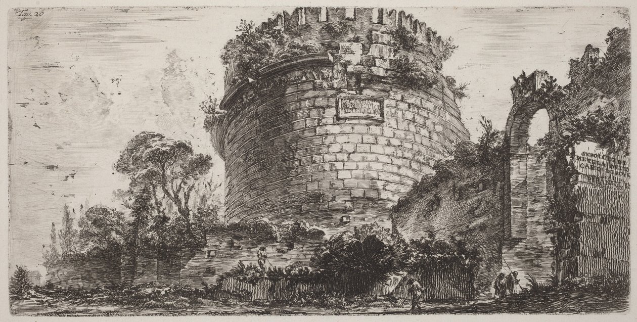 Tombeau de Metella, dit Capo di Bove - Giovanni Battista Piranesi