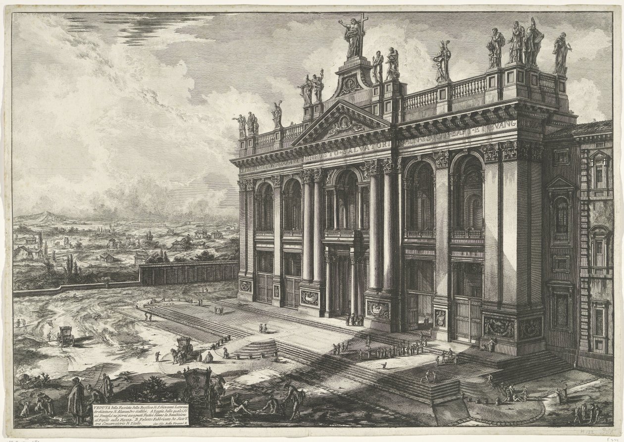 Façade de la Basilique de Saint-Jean-de-Latran - Giovanni Battista Piranesi