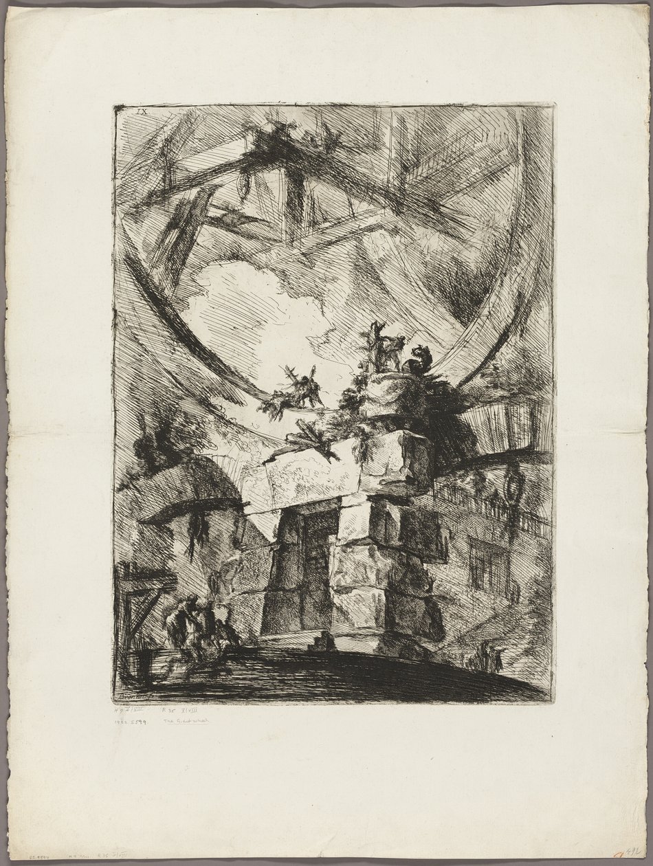 La Grande Roue, planche 9 des Prisons Imaginaires - Giovanni Battista Piranesi