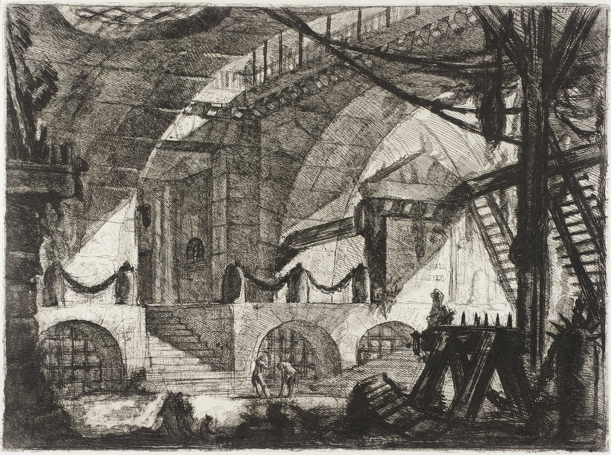 Le chevalet de sciage - Giovanni Battista Piranesi