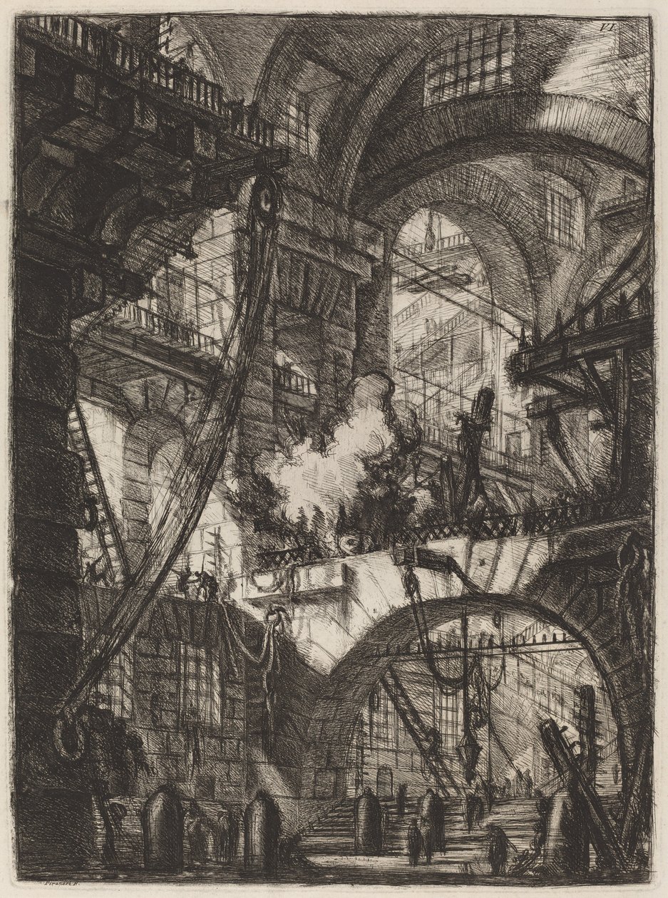 Le feu fumant - Giovanni Battista Piranesi