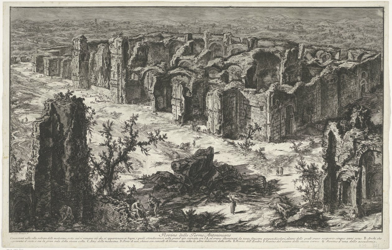 Thermes de Caracalla à Rome - Giovanni Battista Piranesi